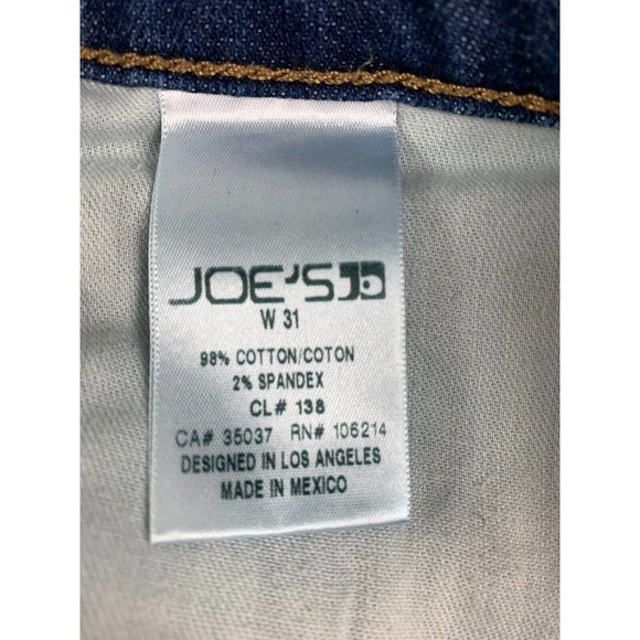 Joe's Jeans Womens Size 31 Denim Jeans Tapered Leg Medium Wash Distressed Hems - Picture 10 of 12